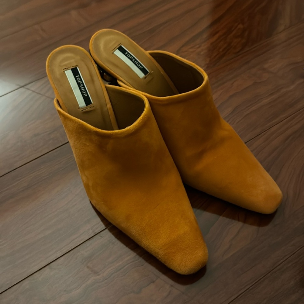 Topshop orange heels